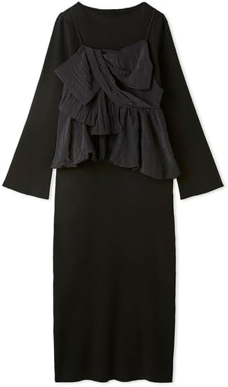 セルフォード] リボンキャミセットニットワンピース CWNO245055